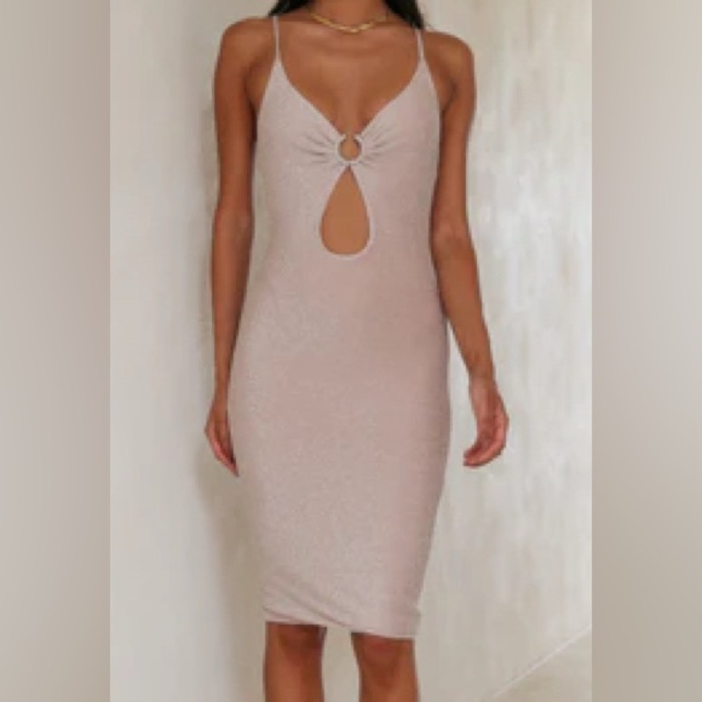 Hello Molly Australia Blush Midi Dress - XS